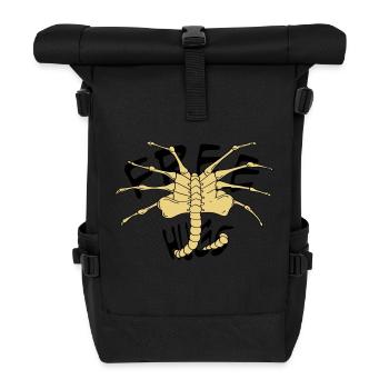 free_huggs - Roll Top Backpack - black - Front