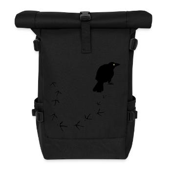 Crow - Roll Top Backpack - black - Front