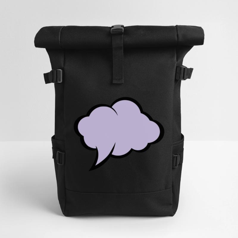 Comic Sprechblase Rolltop Rucksack