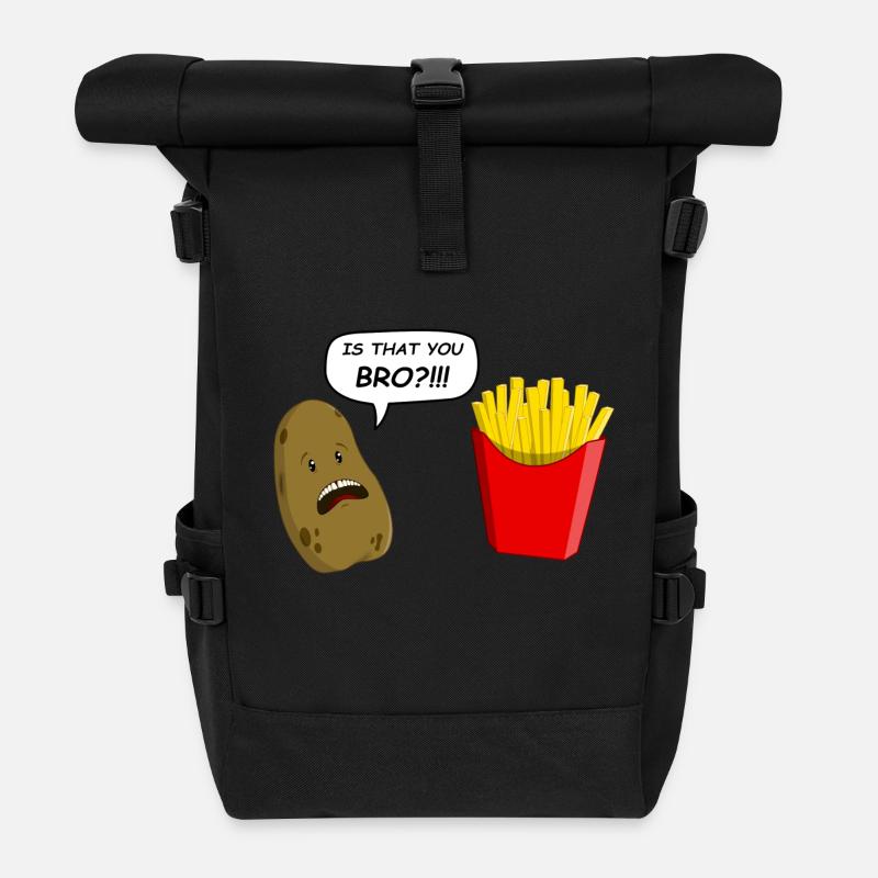 potato - Rolltop Rucksack - Schwarz