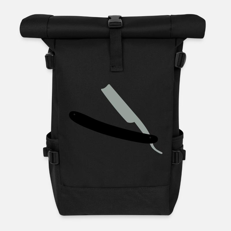 Rasiermesser - Rolltop Rucksack - Schwarz