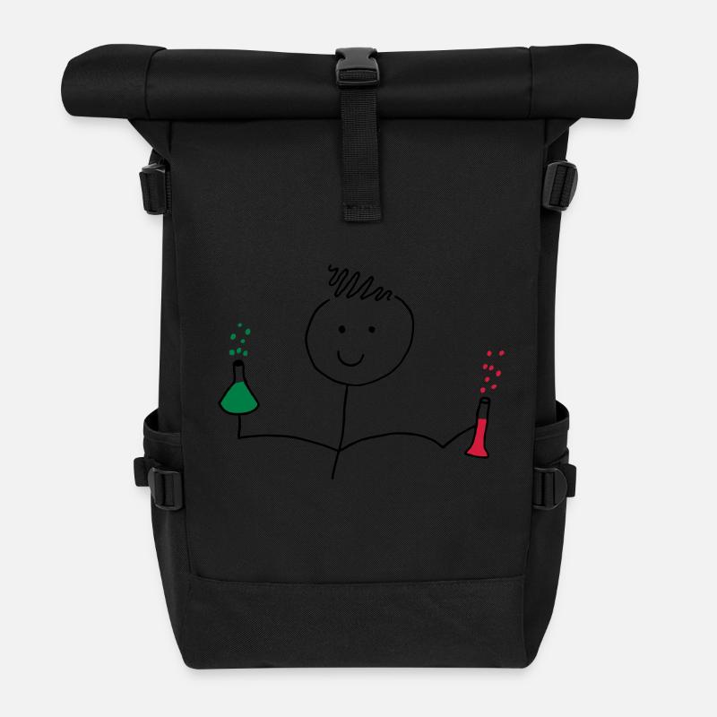 chemistry - Roll Top Backpack - black