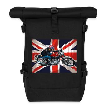 Racing Bonnie - Rolltop Rucksack - Schwarz - Vorne
