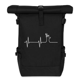 Heartbeat Heartbeat Deer Hunting Hunting - Roll Top Backpack - black - Front