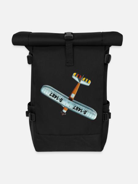 Udet Flieger 02 - Rolltop Rucksack - Schwarz