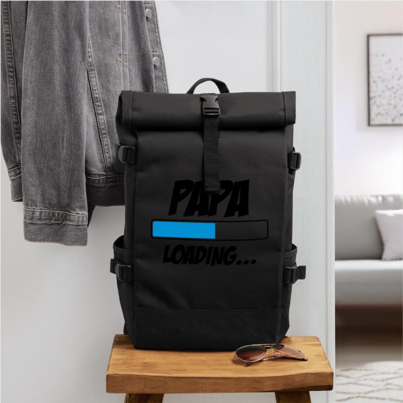 Papa Loading... Roll Top Backpack