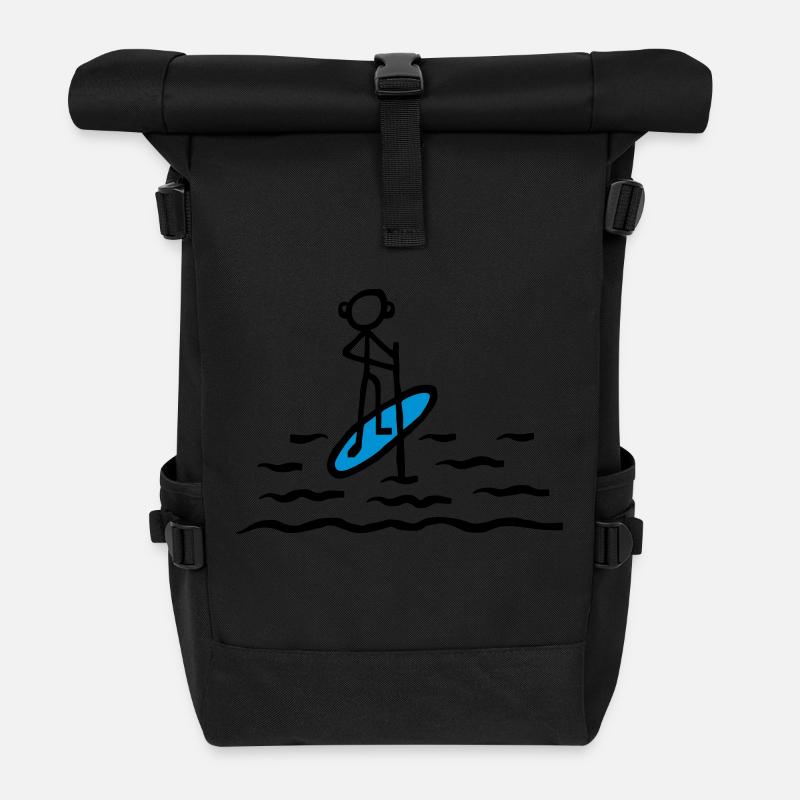 Paddling SUP - V2 - Rolltop Rucksack - Schwarz