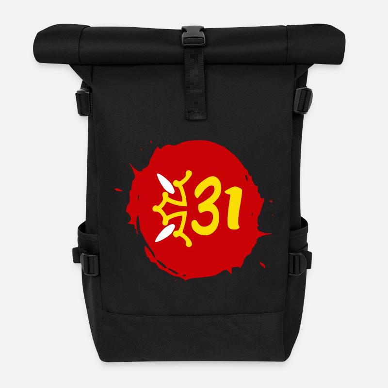 Hohe Gurke - Rolltop Rucksack - Schwarz