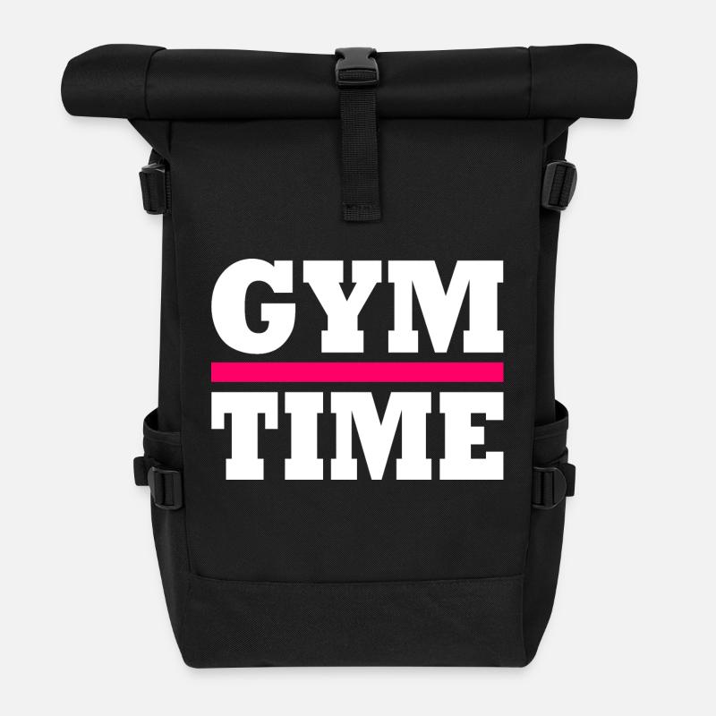Gym - Rolltop Rucksack - Schwarz