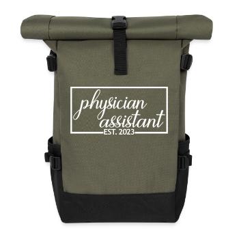 Adjoint au médecin Est. 2023 Cadeau de fin d’études - Sac à dos roll top - olive/noir - Devant
