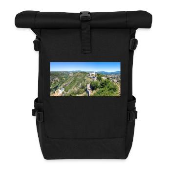 Knin Fortress (Kninska tvrđava) Croatia - Roll Top Backpack - black - Front