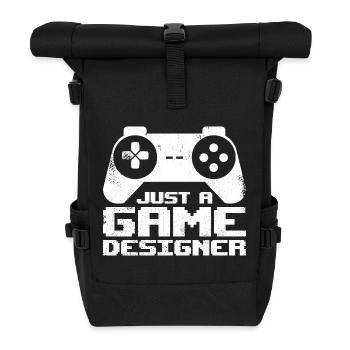 Game Designer - Roll Top Backpack - black - Front