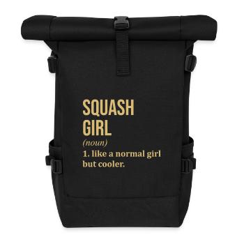 Squash - Roll Top Backpack - black - Front