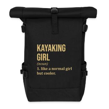 Kajak - Rolltop Rucksack - Schwarz - Vorne