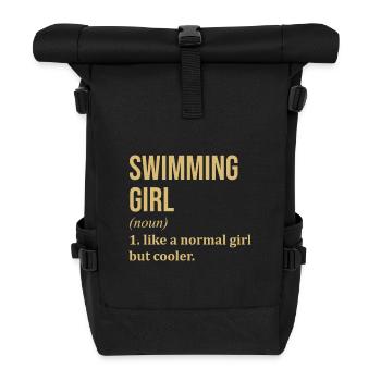 Schwimmen - Rolltop Rucksack - Schwarz - Vorne