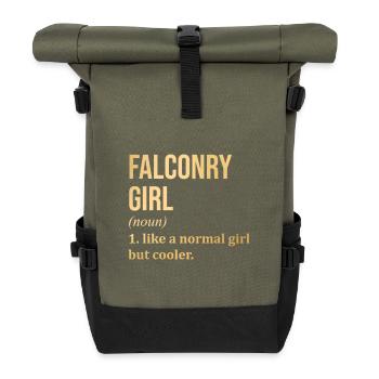 Falknerei - Rolltop Rucksack - Olive/Schwarz - Vorne