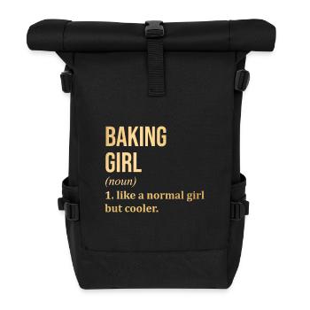 Baking - Roll Top Backpack - black - Front