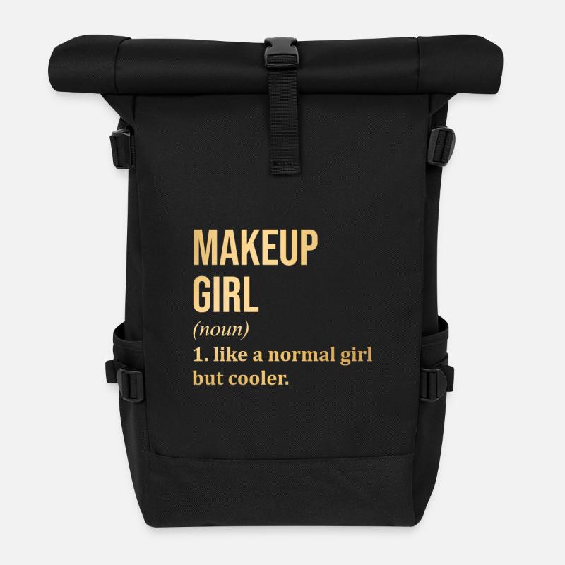 maquillage - Sac à dos roll top - noir
