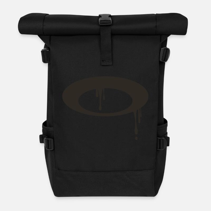 Ring helo - Roll Top Backpack - black