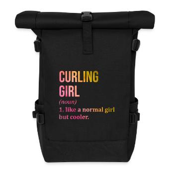 Curling - Rolltop Rucksack - Schwarz - Vorne