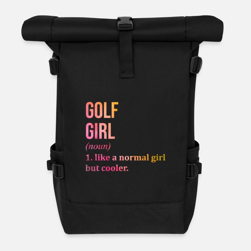 Golf - Rolltop Rucksack - Schwarz