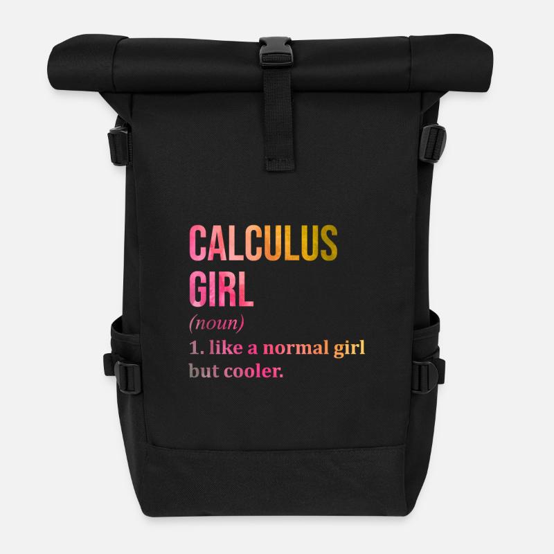 calcul - Sac à dos roll top - noir