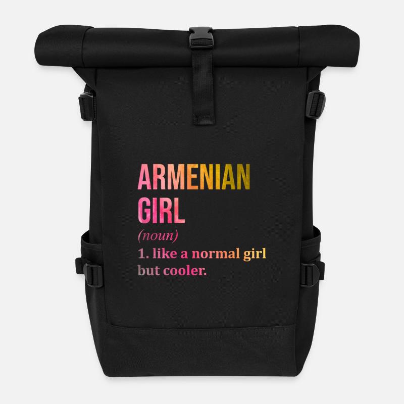 Armenien - Rolltop Rucksack - Schwarz