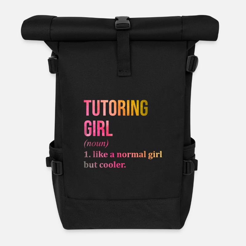 Tuteur - Sac à dos roll top - noir