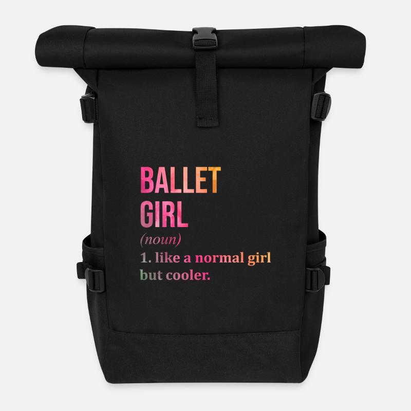 Ballerina - Rolltop Rucksack - Schwarz