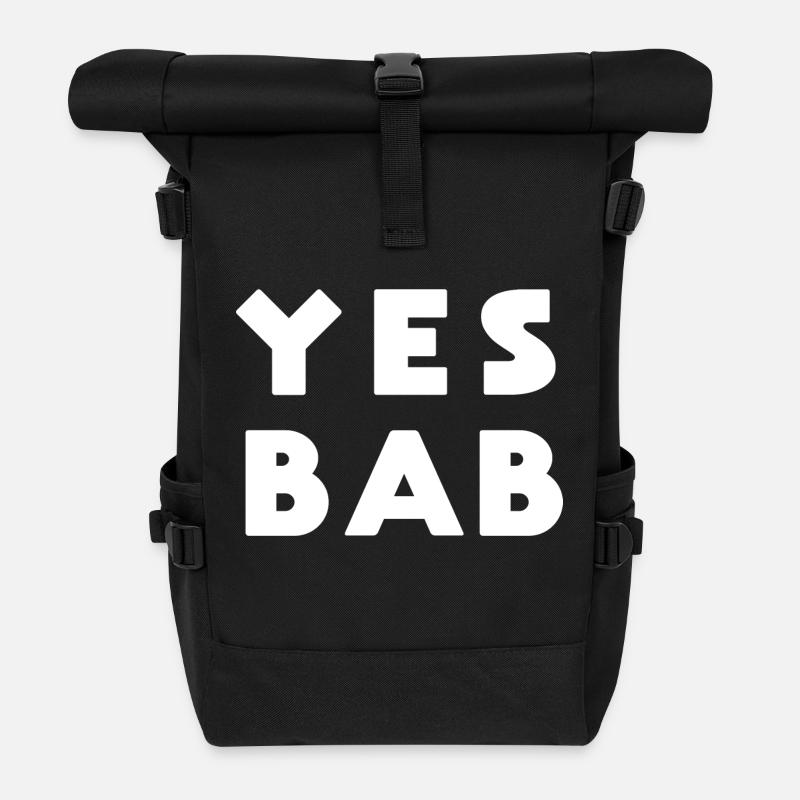 Ja Bab Birmingham Slang - Rolltop Rucksack - Schwarz