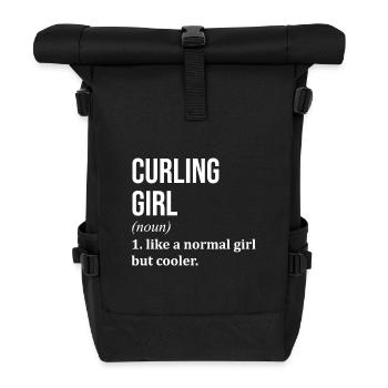 Curling - Rolltop Rucksack - Schwarz - Vorne