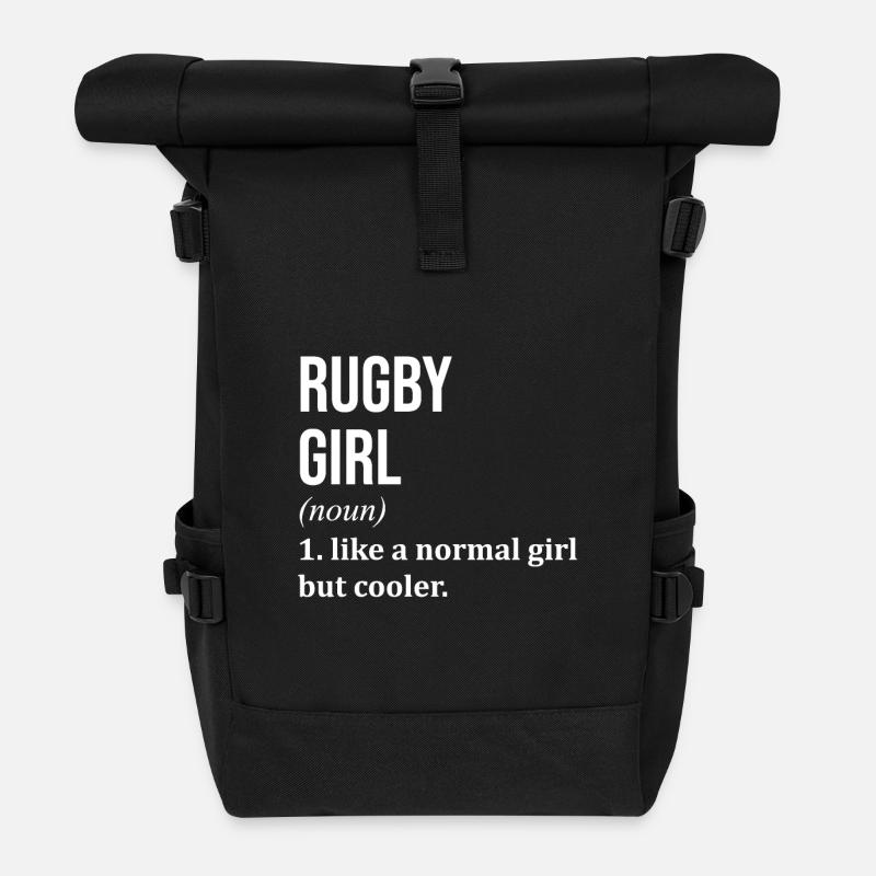 Rugby - Rolltop Rucksack - Schwarz