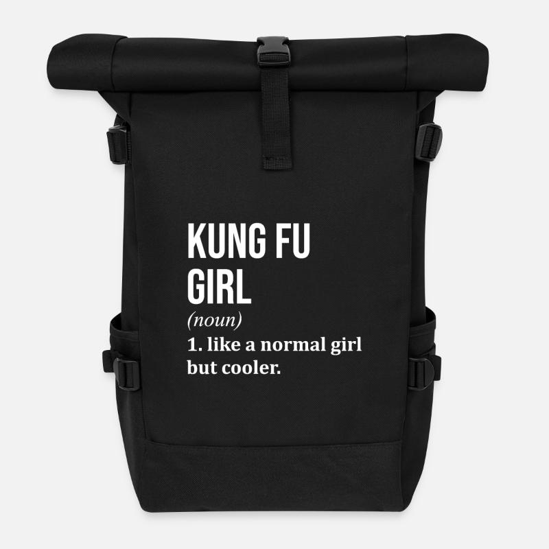 kung-fu - Sac à dos roll top - noir