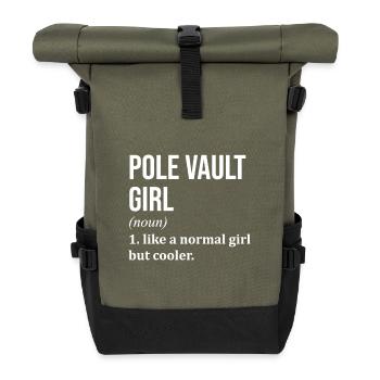 Stabhochsprung - Rolltop Rucksack - Olive/Schwarz - Vorne