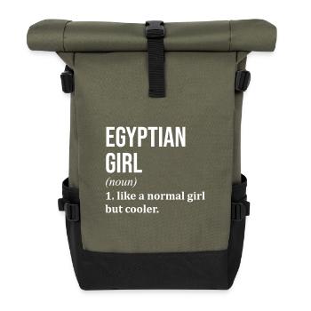 Ägypten - Rolltop Rucksack - Olive/Schwarz - Vorne