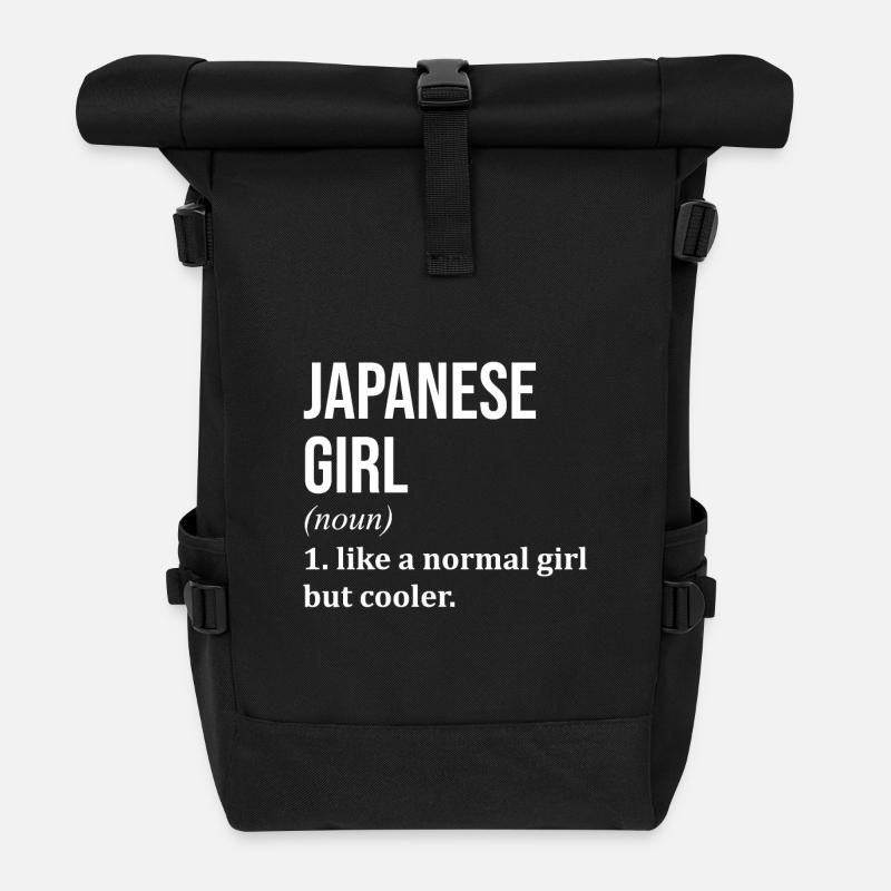 Japan - Rolltop Rucksack - Schwarz