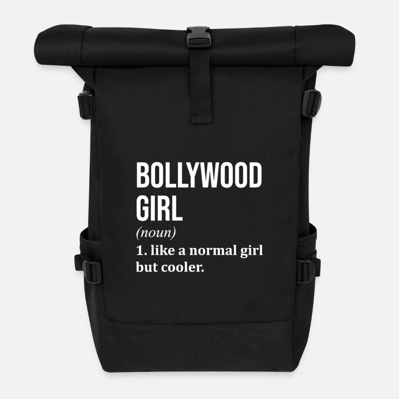 Bollywood - Rolltop Rucksack - Schwarz