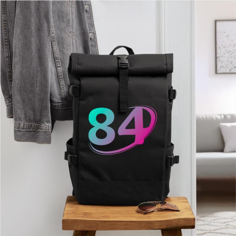 Numéro 84 multicolore Sac à dos roll top