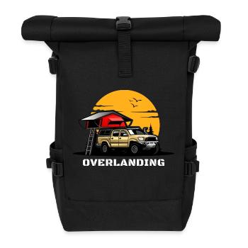 Overlanding Accessories, Overlanding Gear, Offroad - Roll Top Backpack - black - Front