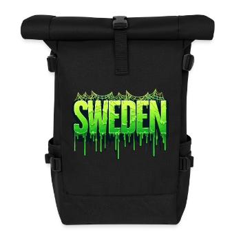 Halloween Happy Horror Monster Blood Spooky Scary - Roll Top Backpack - black - Front