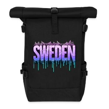 Halloween Happy Horror Monster Blood Spooky Scary - Roll Top Backpack - black - Front