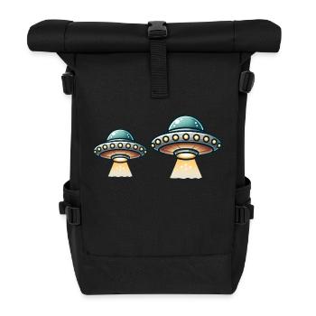 ufo 2 - Roll Top Backpack - black - Front