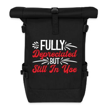 Fully Depreciated But Still In Use 38 - Rolltop Rucksack - Schwarz - Vorne