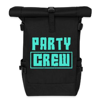 Équipe de fête - Sac à dos roll top - noir - Devant