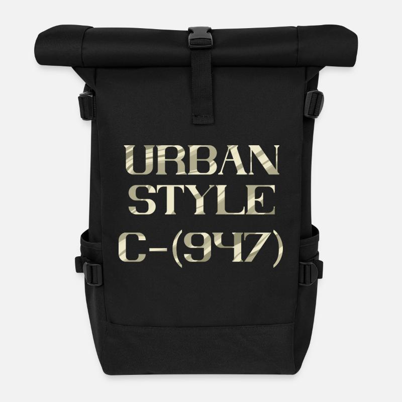 STYLE URBAIN - Sac à dos roll top - noir