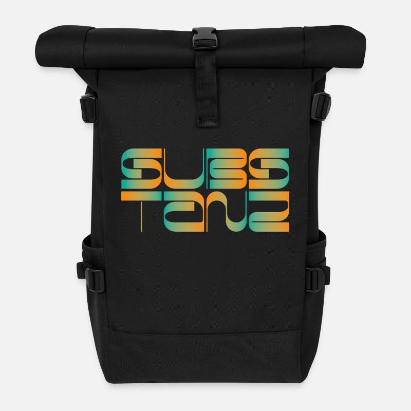 Subs Tanz - Rolltop Rucksack - Schwarz