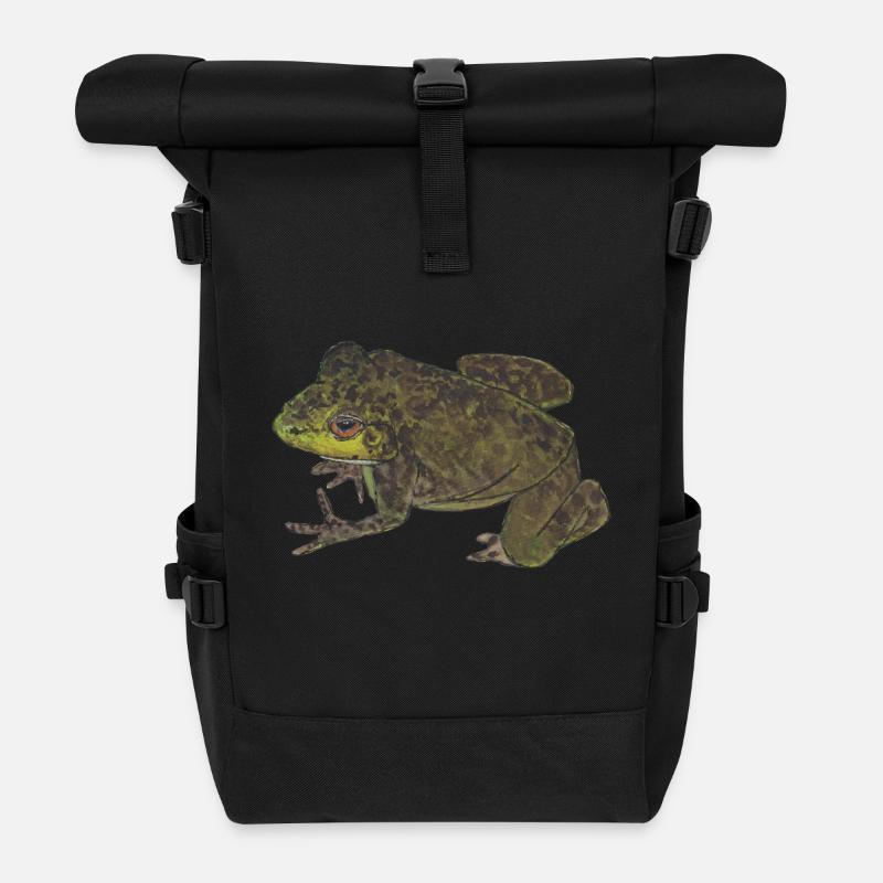 Leap into the new - Roll Top Backpack - black