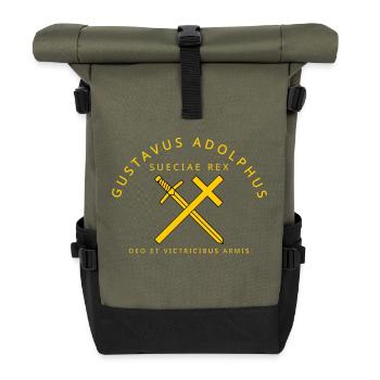 Gustavus Adolphus - Roll Top Backpack - olive/black - Front