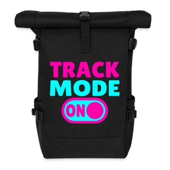 Mode piste activé – Concentrez-vous sur la vitesse - Sac à dos roll top - noir - Devant