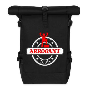Arrogant 100%: Provocative Icon - Roll Top Backpack - black - Front
